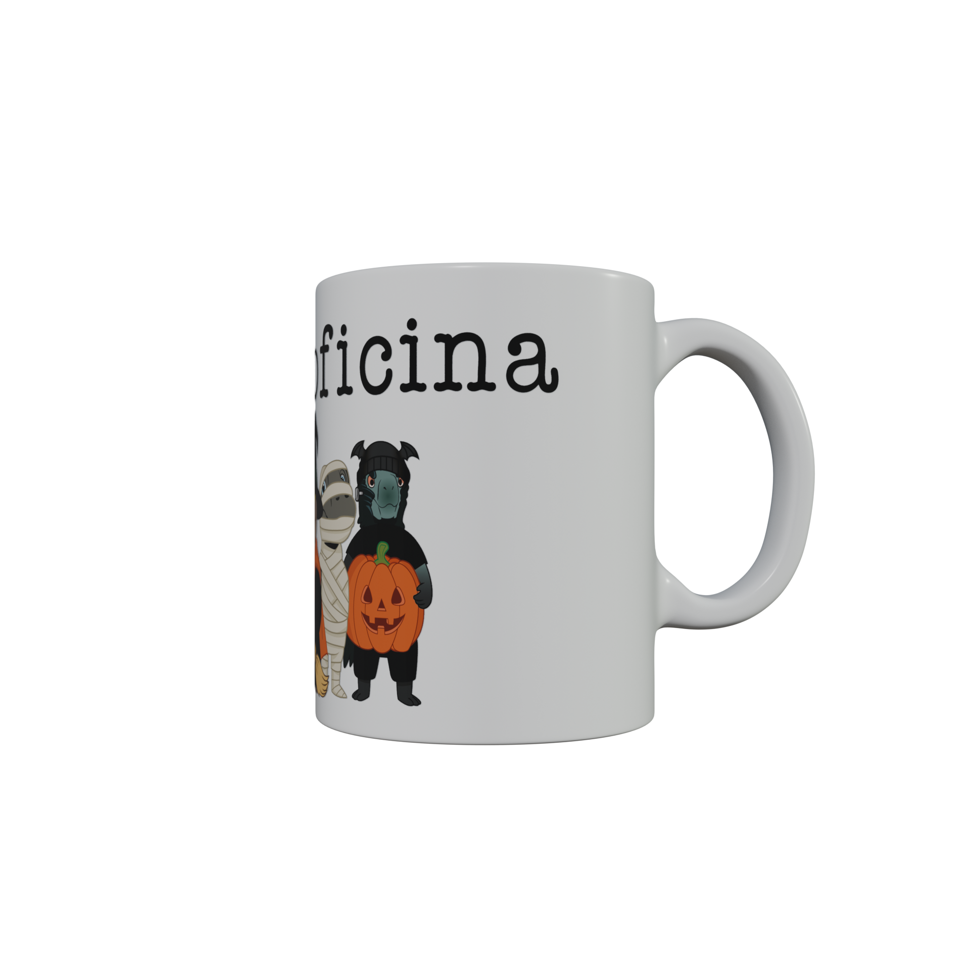 Taza Rex Tv La Dinoficina Halloween